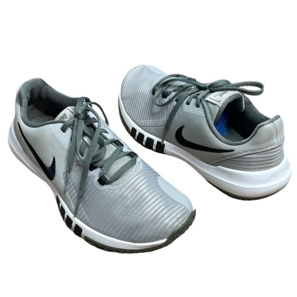Nike Training Mens Flex Control 4 Workout Shoes Sneakers Grey Black Swoosh 8 - Picture 2 of 11